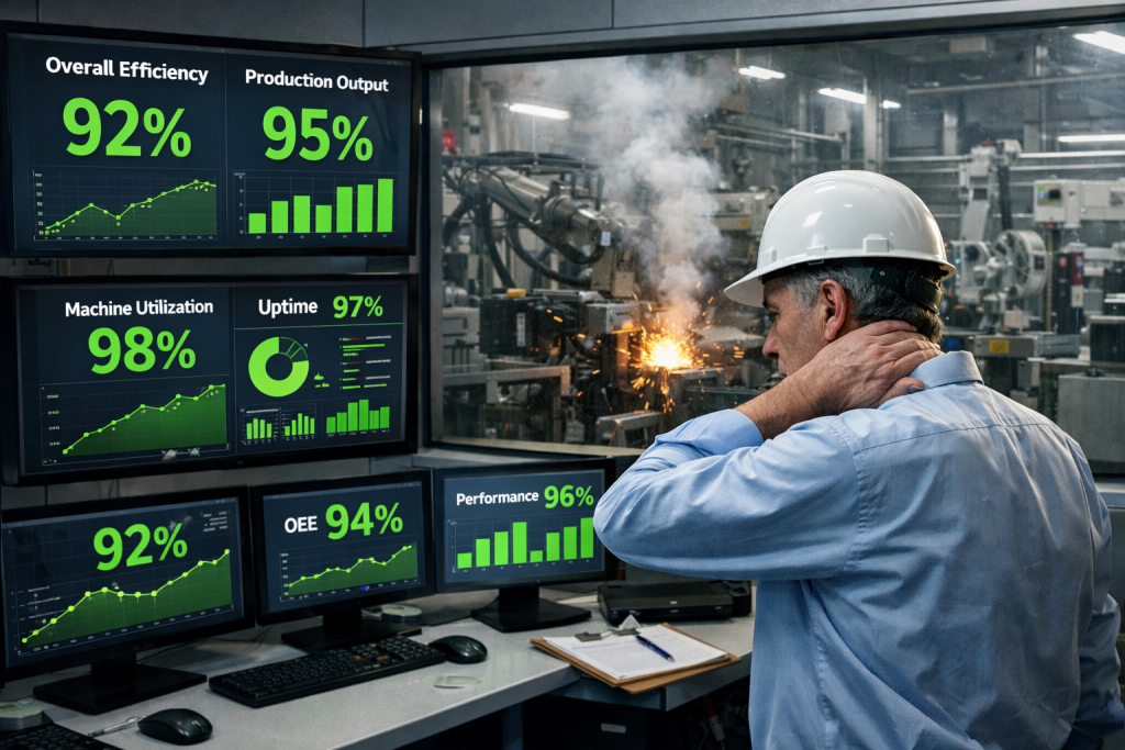 When High OEE Hides Persistent Downtime: The False Security of Manufacturing Metrics
